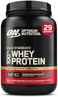 Optimum Nutrition Gold Standard 100% Whey Protein Powder, Double Rich Chocolate 1.98 Pound (Packaging May Vary)